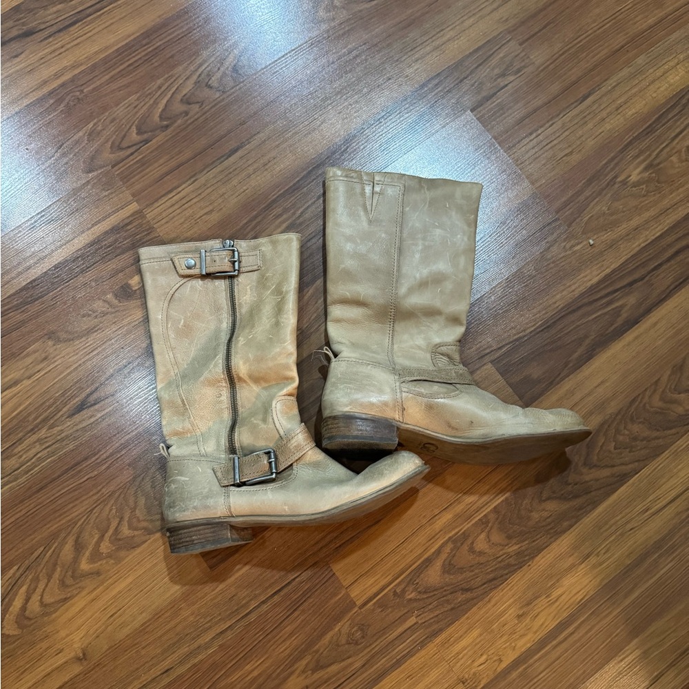 Gianni Bini Tan Leather Boots